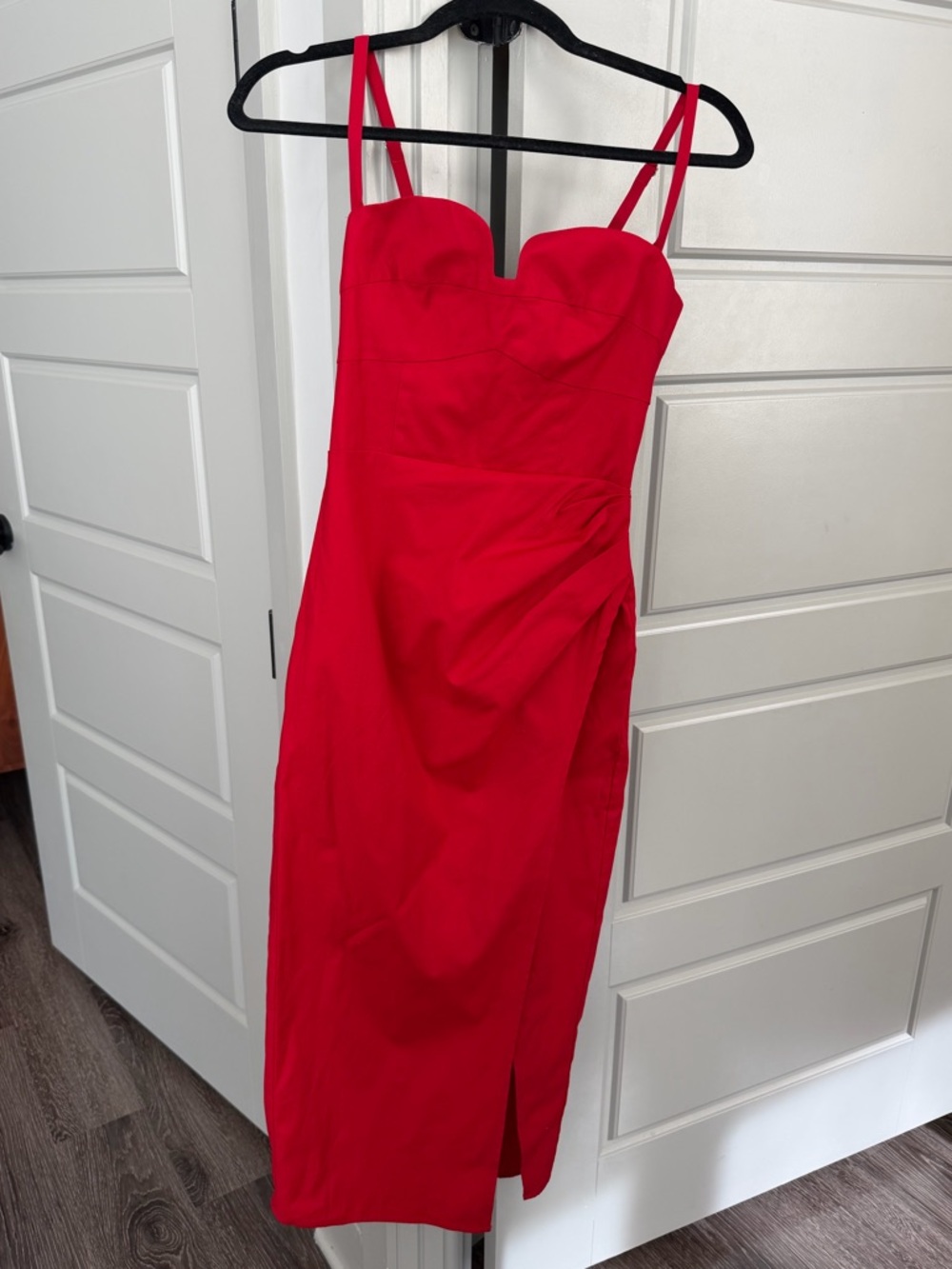 Reformation Alfred Dress in Cherry Red
